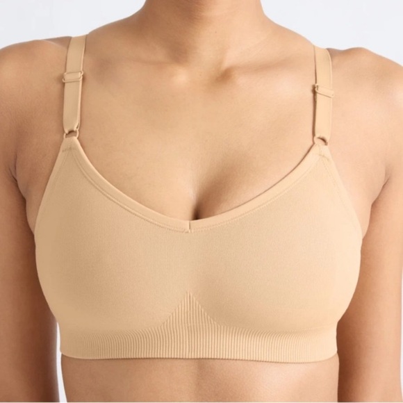 NWT Knix Good to Go Seamless Bra in Warm Sand M - Picture 4 of 13
